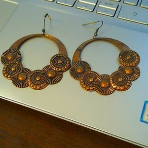 Copper earrings